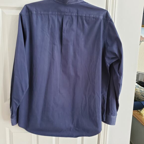 Ralph Lauren XXL Men’s Button Down Shirt Bundle Classic Fit Navy & Blue Stripe - Picture 10 of 12